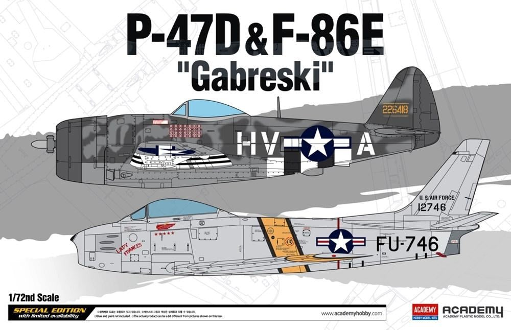 Academy 12530 1:72 P-47D & F-86E 'GABRESKI'