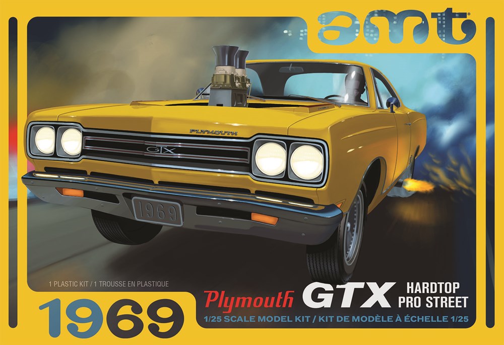 AMT 1180 1:25 '69 Plymouth GTX Hardtop Pro Street