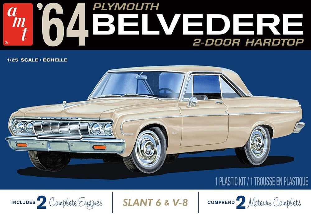 AMT 1188 1:25 1964 Plymouth Belvedere (W-Slant 6 Engine)