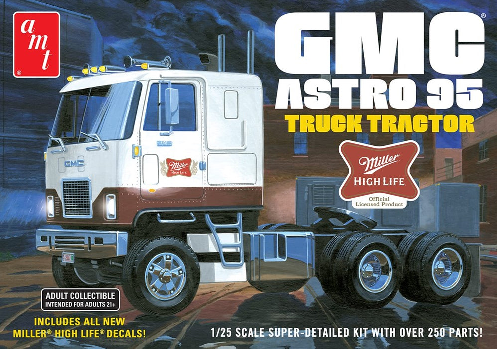 AMT 1230 1:25 GMC Astro 95 Semi Tractor (Miller Beer)
