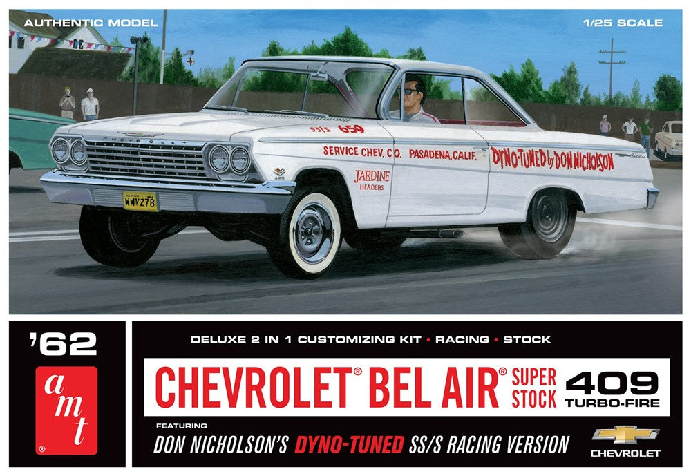 AMT 1283 1:25 1962 Chevy Bel Air Super Stock - Don Nicholson
