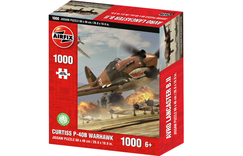 Kidicraft AX5002 Airfix 1000pc Jigsaw Puzzle - Curtiss P-40B Warhawk