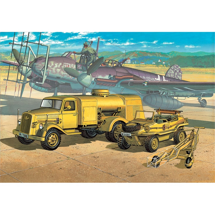 Academy 13401 1:72 WWII German Fuel Truck and Schwimwagen