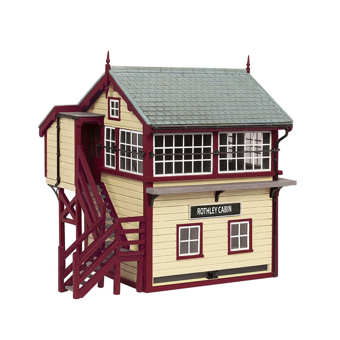 Branchline [OO] 44-0168M Scenecraft GCR Signal Box with Maroon and Cream detail