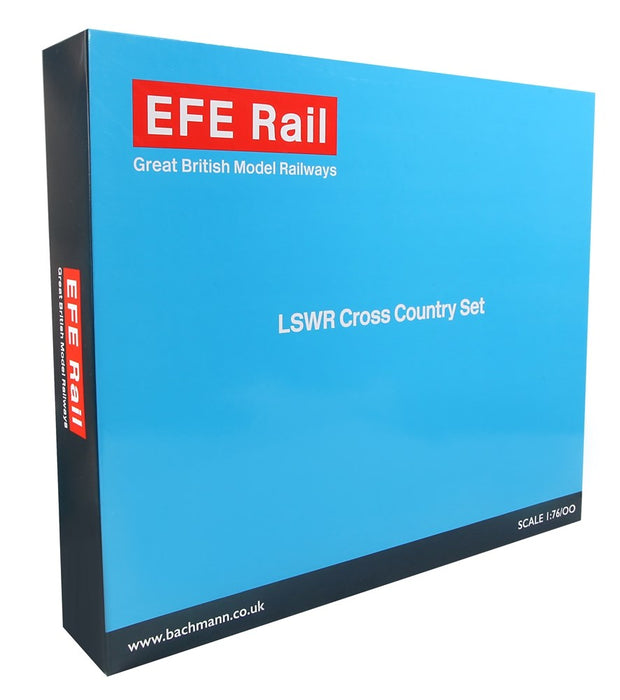 EFE Rail [OO] E86014 LSWR Cross Country 3-Coach Pack BR Crimson
