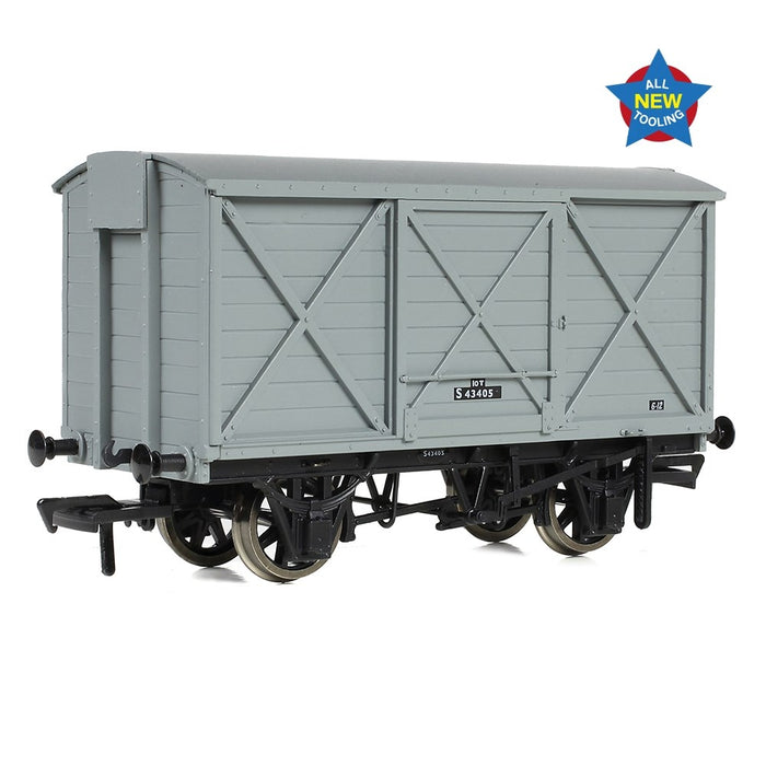 EFE Rail [OO] E87055 LSWR 10T Ventilated Van in BR Grey
