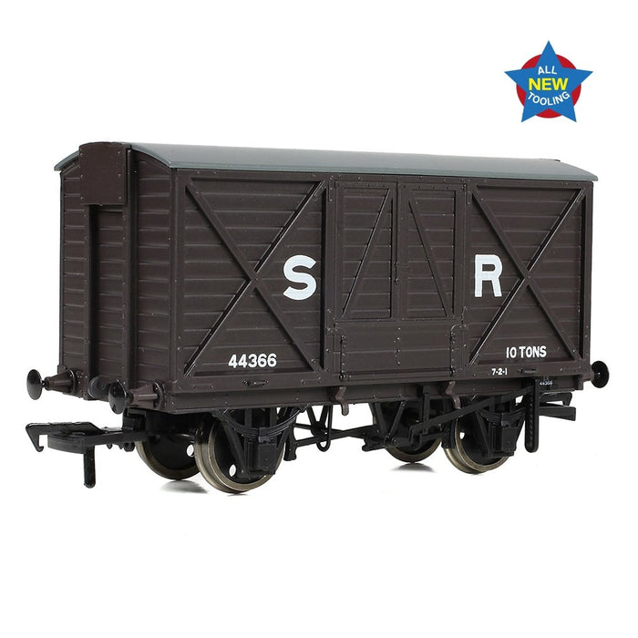 EFE Rail [OO] E87056 LSWR 10T Ventilated Van in SR Brown (Early)