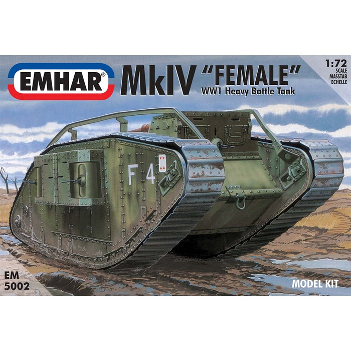 Emhar 5002 1:72 Mk IV 'Female' WWI Heavy Battle Tank