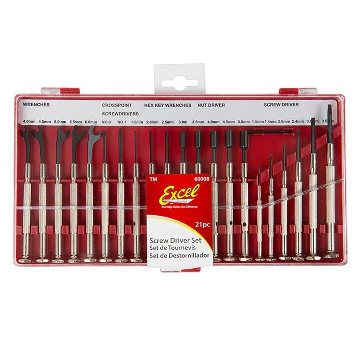 Excel 60008 Mini Tool Set - 21 pieces