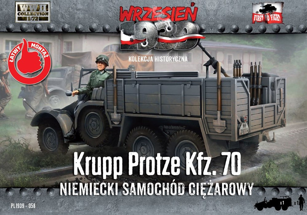 First to Fight 058 1:72 German Army Krupp-Protze Kfz. 70