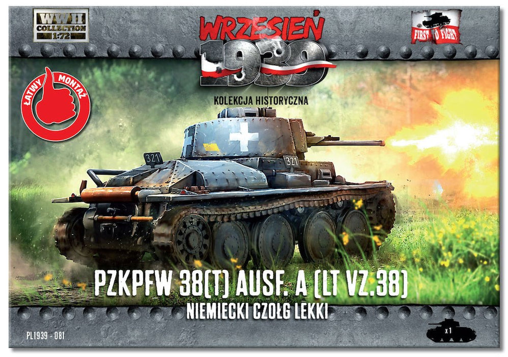 First to Fight 081 1:72 German light tank PzKpfw 38 (t) Ausf.A