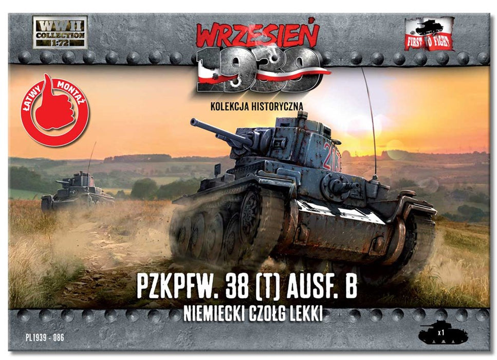 First to Fight 086 1:72 German light tank PzKpfw 38 Ausf. B