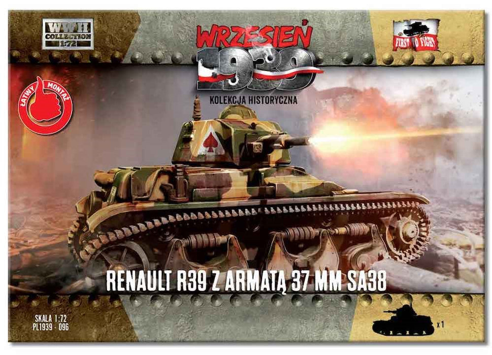 First to Fight 096 1:72 Renault R39 with 37mm SA38 Gun