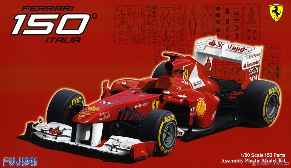 Fujimi 092010 1:20 Ferrari 150 Formula 1 Italian / Japanese Grand Prix 2011 (Alonso/Massa)