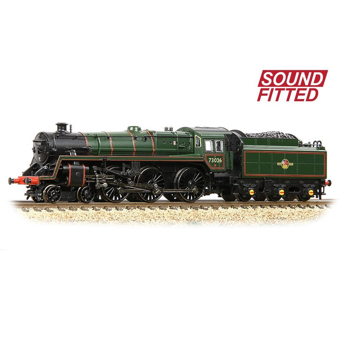 Graham Farish [N] 372-728BSF BR Standard 5MT with BR1 Tender 73026 in BR Lined Green (Late Crest)