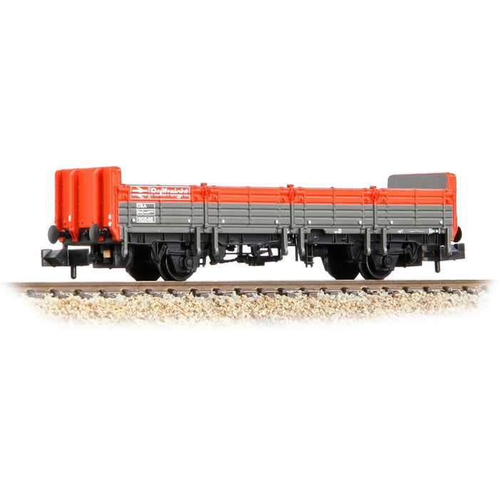 Graham Farish [N] 373-626E BR OBA Open Wagon with Low Ends in BR Railfreight Red & Grey