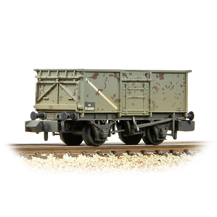 Graham Farish [N] 377-227J BR 16T Steel Mineral Wagon with Top Flap Doors in BR Grey [W]