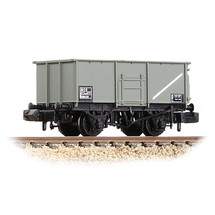 Graham Farish [N] 377-255B BR 16T Steel Mineral Wagon B89616 in BR Grey (TOPS)