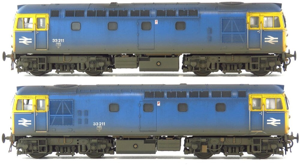 Heljan 3386 OO Class 33/2 - Faded & Weathered BR Blue '33211'