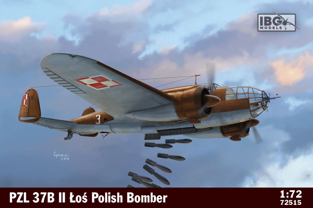 IBG Models 72515 1:72 PZL.37B II Los Polish Medium Bomber