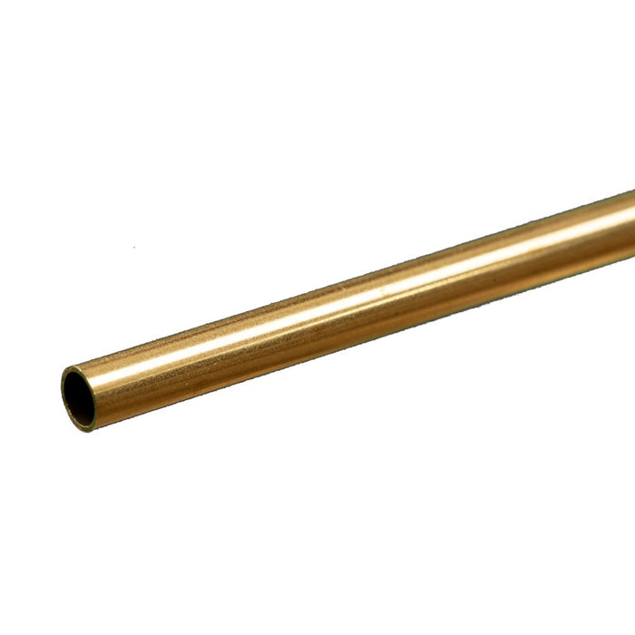 K&S 8129 Brass Round Tube 3/16 x 0.014 - 12" Length