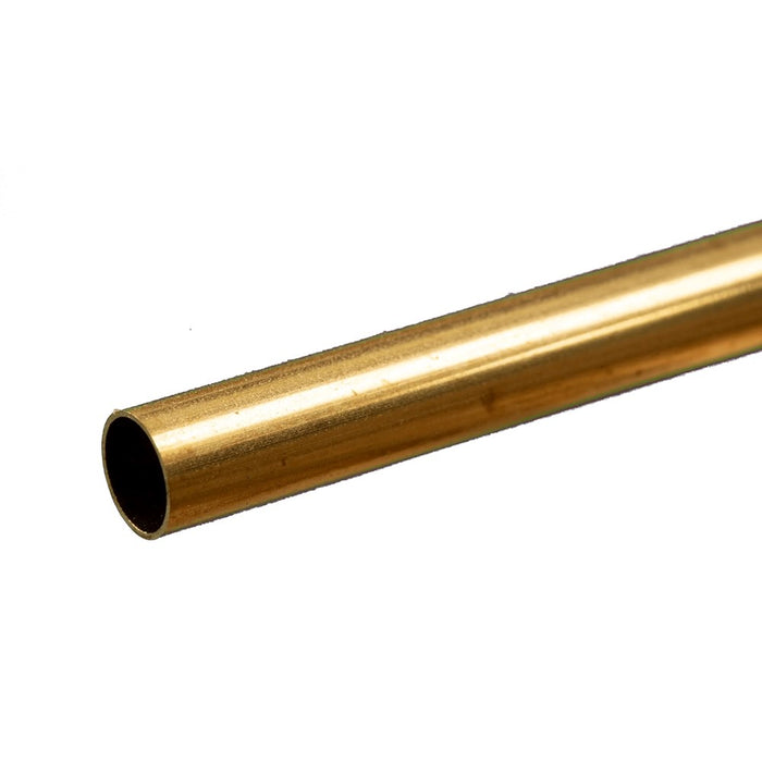 K&S 8133 Brass Round Tube 5/16 x 0.014 - 12" Length