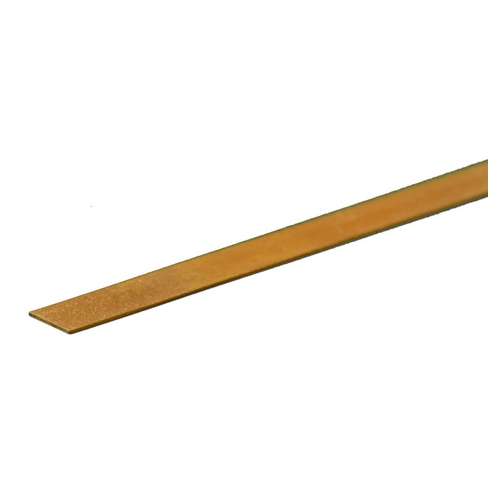 K&S 8230 Brass Strip 0.016 x 1/4 - 12" Length