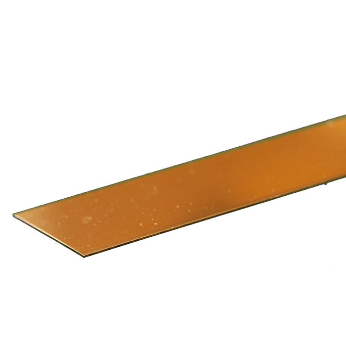 K&S 8232 Brass Strip 0.016 x 1 - 12" Length