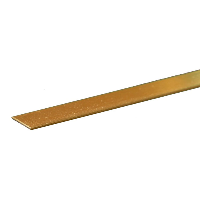 K&S 8236 Brass Strip 0.025 x 1/2 - 12" Length