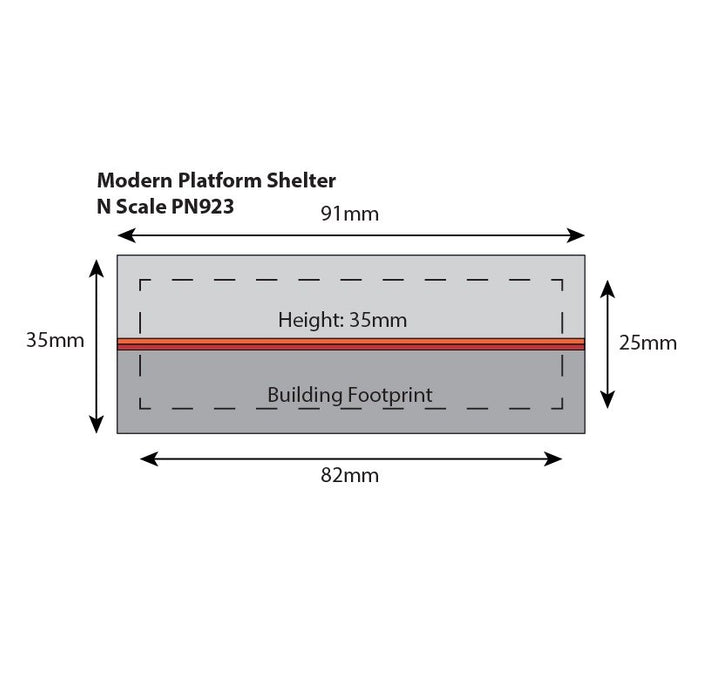 Metcalfe PN923 [N] A Modern Platform Shelter Kit