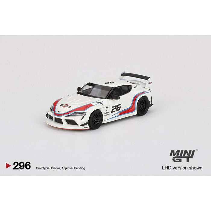 MiniGT 00296-R 1:64 LB Works Toyota GR Supra Martini Racing (RHD)