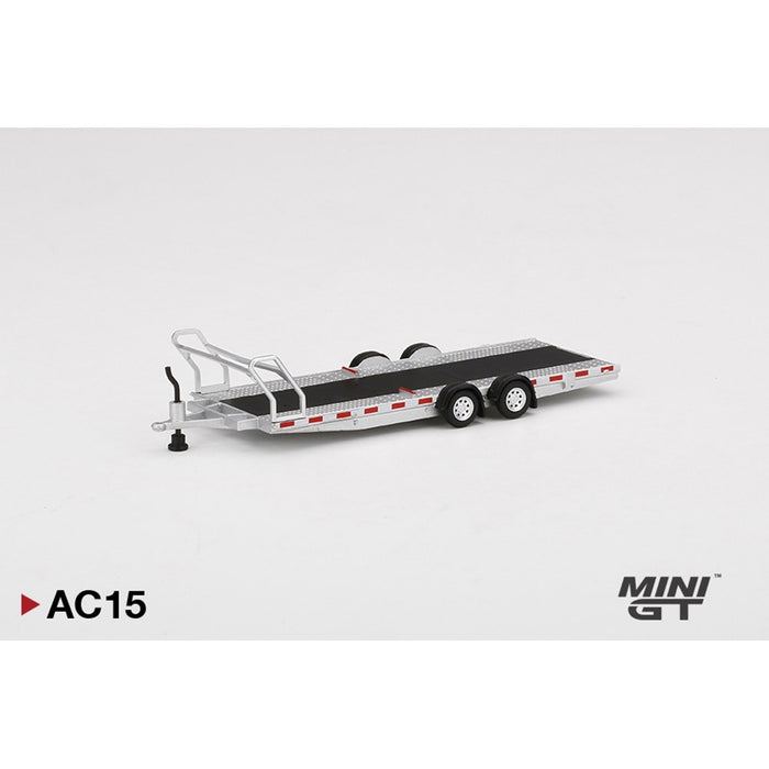 MiniGT AC15 1:64 Car Hauler Trailer Type A Silver