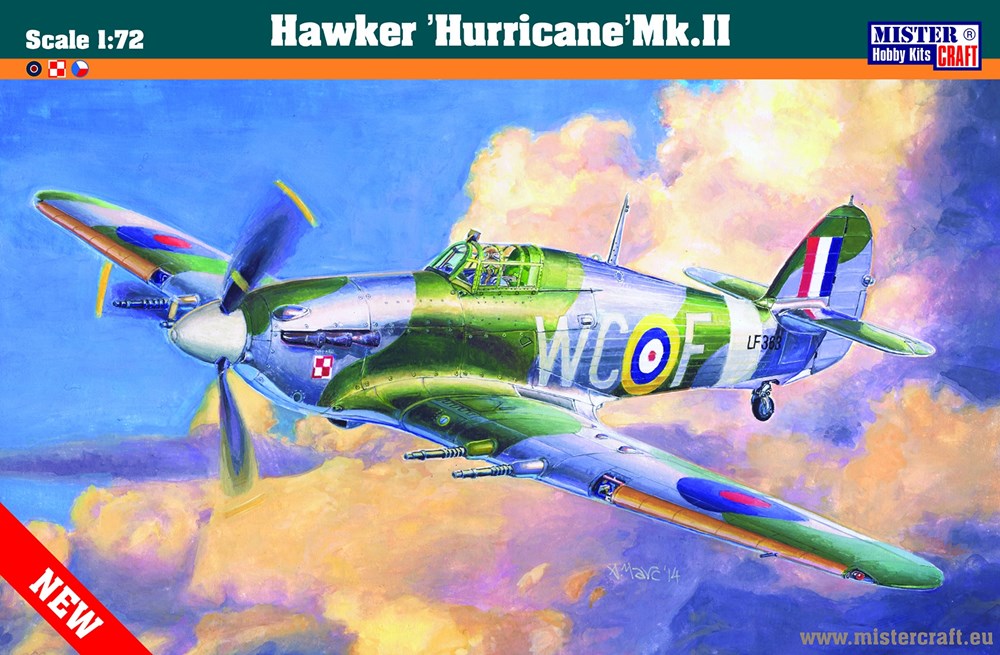 Mister Craft D-208 1:72 Hawker Hurricane Mk.IIc