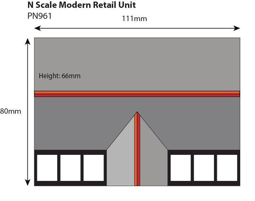 Metcalfe PN961 [N] Modern Retail Unit