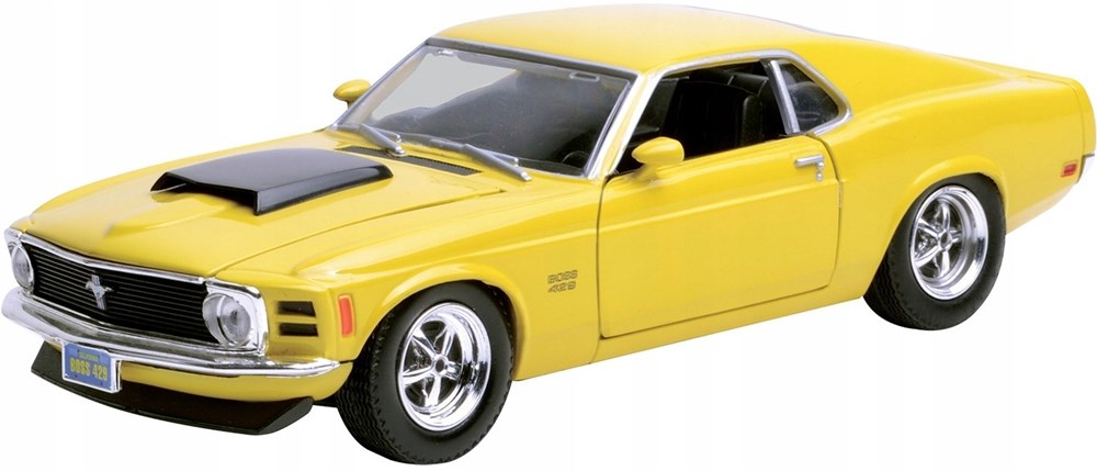 MotorMax 73303 1:24 1970 Ford Mustang Boss 429 Yellow
