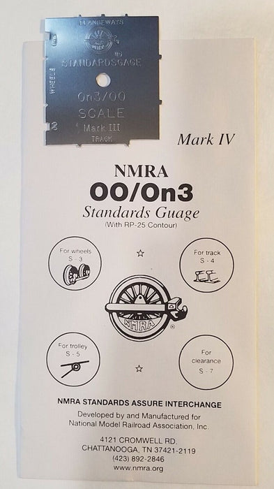 NMRA No.6 American On3 (19mm) Standards Gauge - Mark IV