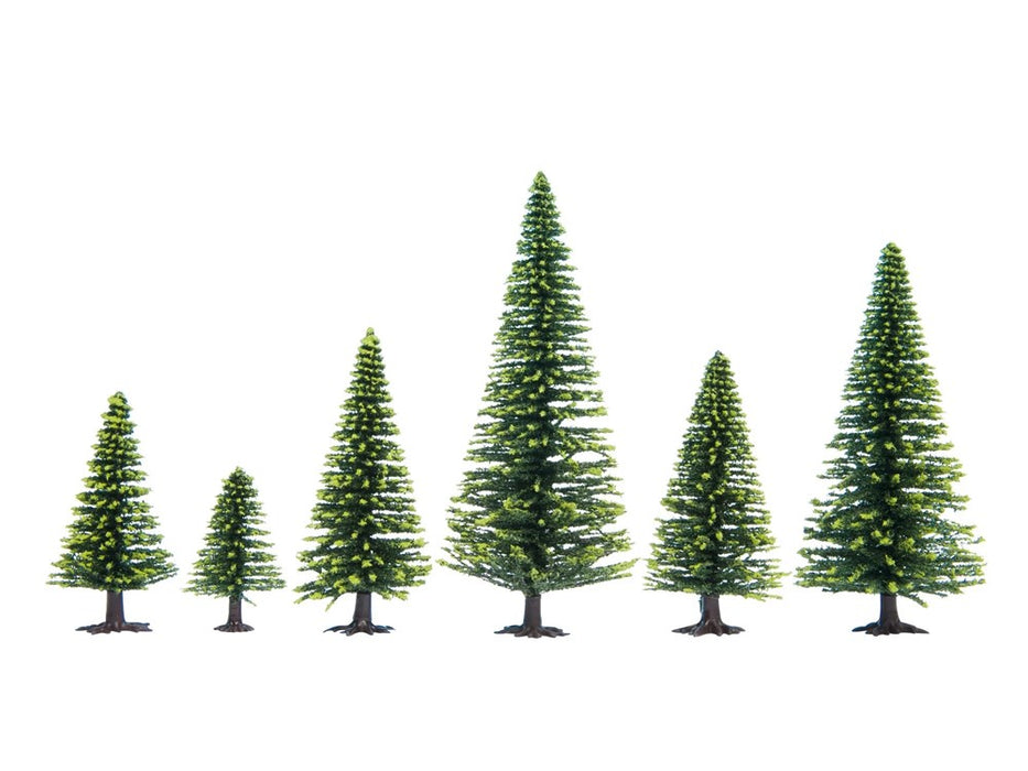 Noch 32925 N Model Spruce Trees - 3.5?-?9?cm high (10pcs)