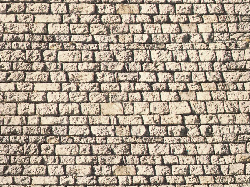 Noch 57740 HO Cut Quarrystone Wall Card 640 x 150mm