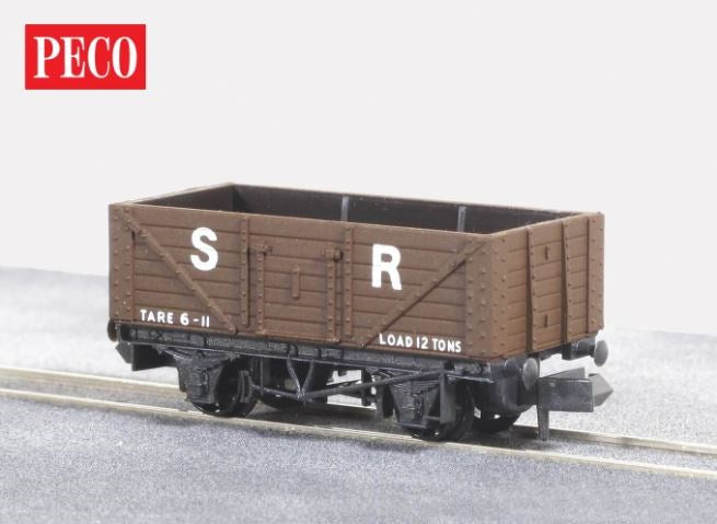 Peco NR-41S N SR 7 Plank Mineral Wagon - Brown