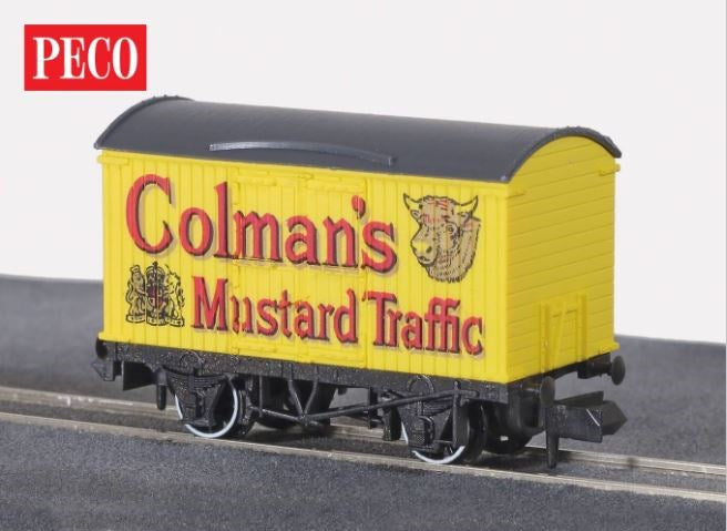 Peco NR-P141 N Refrigerated Box Van 'Colman's Mustard'