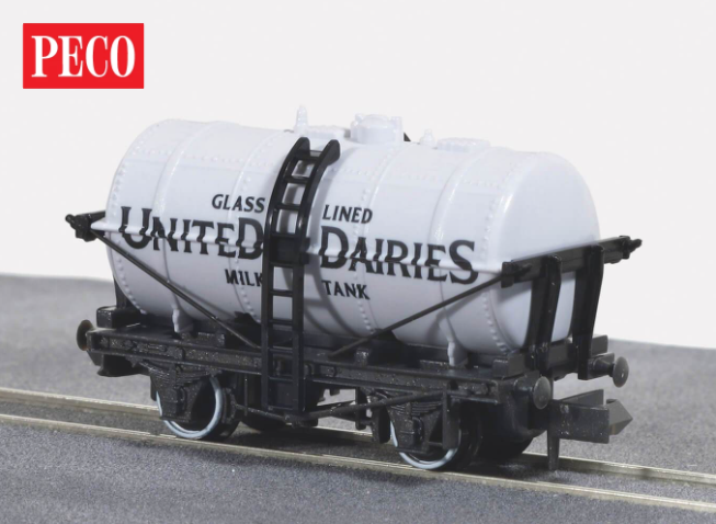 Peco NR-P167 N Milk Tank Wagon 'United Dairies'