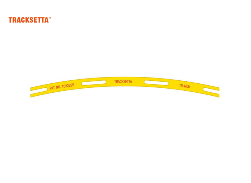 Tracksetta NT15 N 15" Radius Curved Track Laying Template
