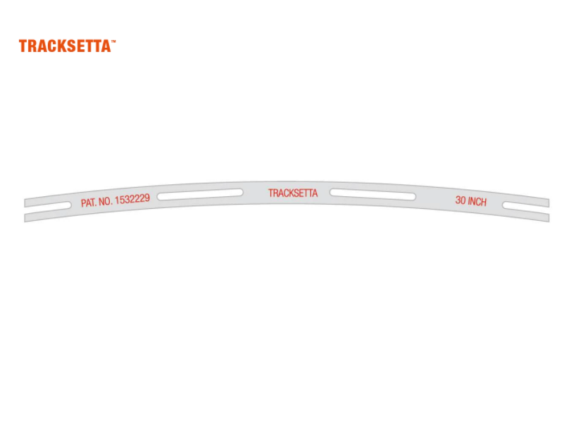 Tracksetta NT30 N 30" Radius Curved Track Laying Template