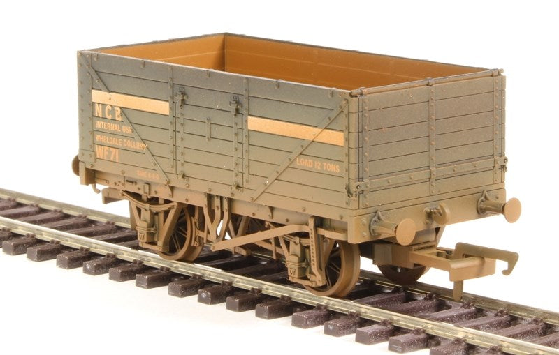 Oxford Rail OR76MW7030W 7 Plank Mineral Wagon - NCB Internal User - Weathered