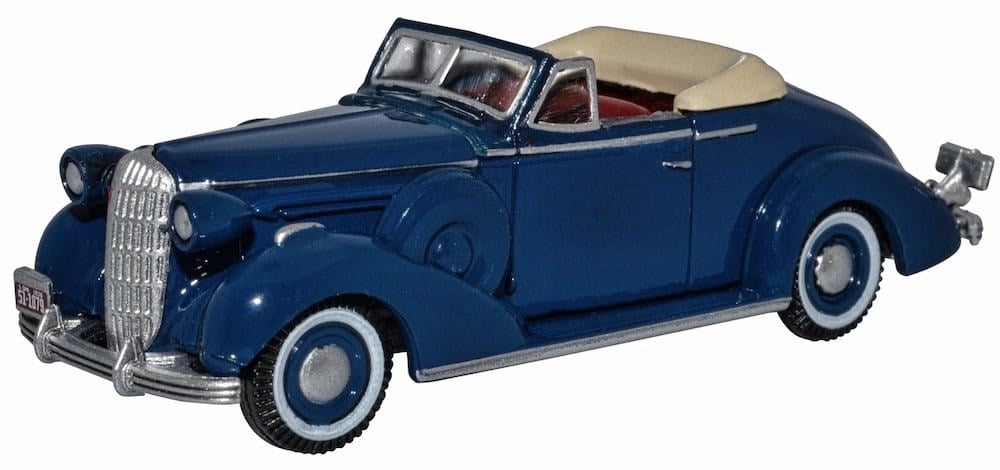 Oxford 87BS36005 1:87 Buick Special Convertible Coupe 1936 Cardinal – Musketeer Blue