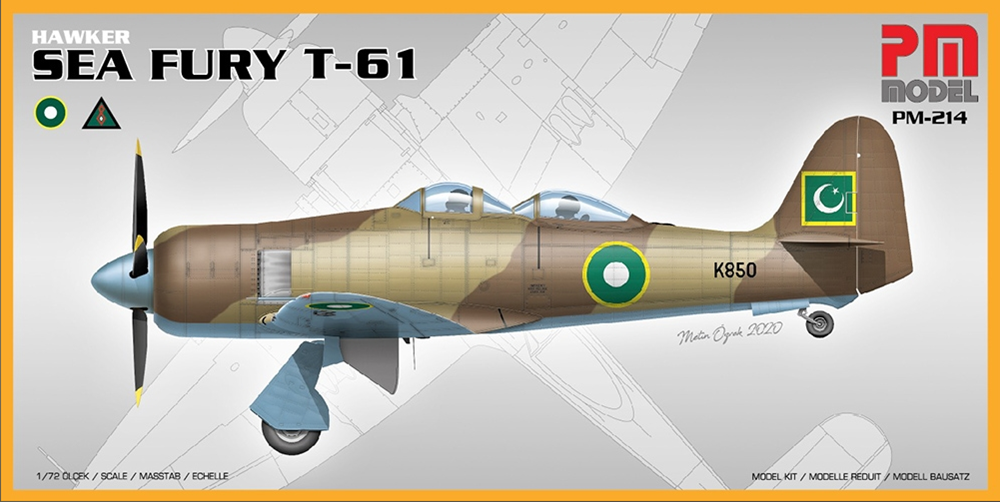 PM Model 214 1:72 Hawker Sea Fury T-61