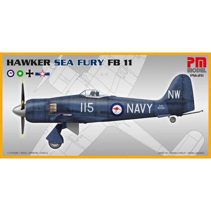 PM Model 211 1:72 Hawker Sea Fury FB-11