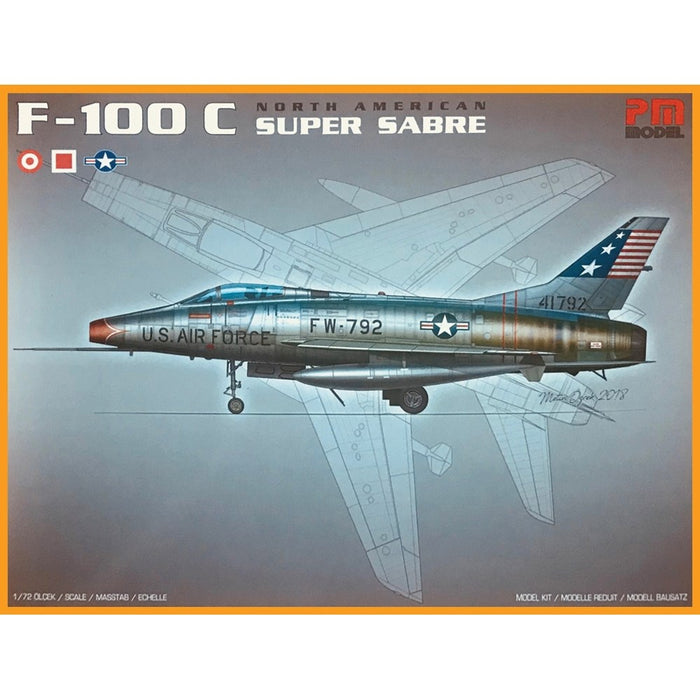 PM Model PM-402 1:72 North American F-100C Super Sabre