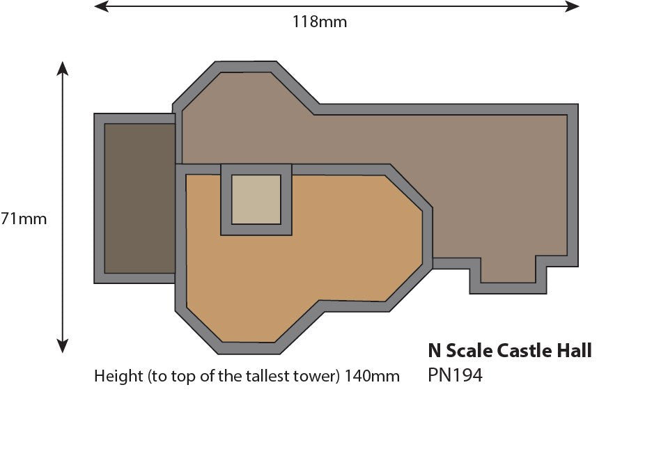 Metcalfe PN194 [N] Castle Hall Kit
