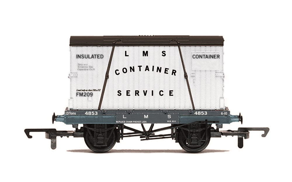 Hornby R60107 OO LMS Container Service Conflat A - Era 3